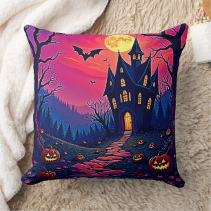 Coussin Éffrayant Halloween Haunted Mansion Art