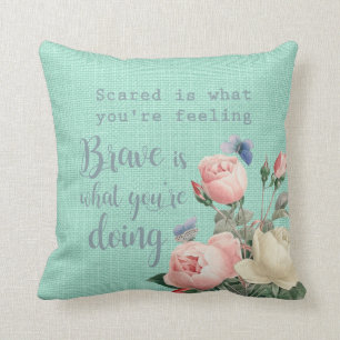 Coussin Effrayé contre courageux