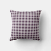 Coussin Eggplant Purple En vichy Motif (Verso)