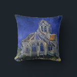 Coussin Église à Auvers par Van Gogh Peinture Art<br><div class="desc">L'église d'Auvers-sur-Oise,  vue du Chevet par Vincent van Gogh</div>