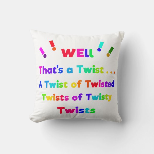 Coussin Eh bien, c'est un coup ! (Recto)