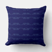 Coussin Electric Blue Neural Horizon Abstract Pattern (Recto)