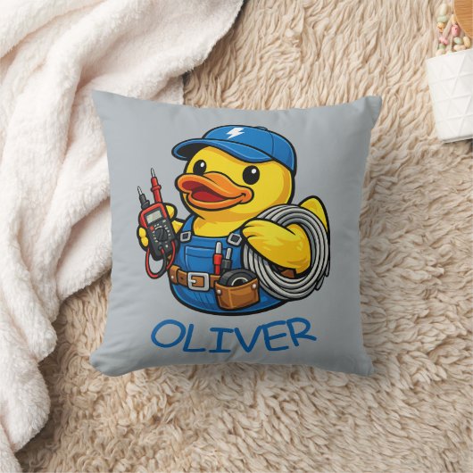 Coussin Électricien Canard en Caoutchouc (Couverture)