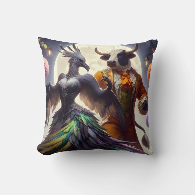 Coussin Elégance dans le jardin de Whimsy Jetez l'oreiller (Recto)