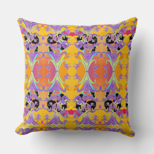 Coussin Élégance des lys violets