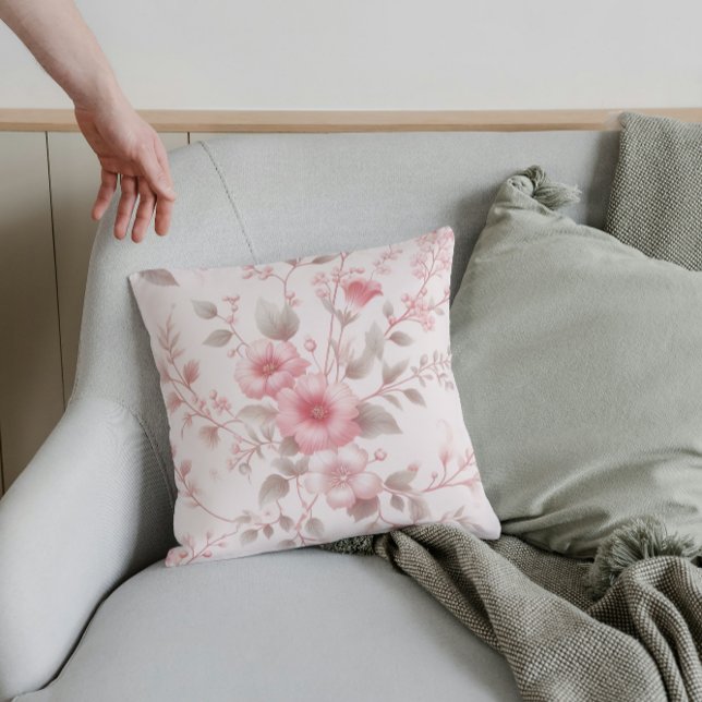 Coussin Élégance florale (Créateur téléchargé)