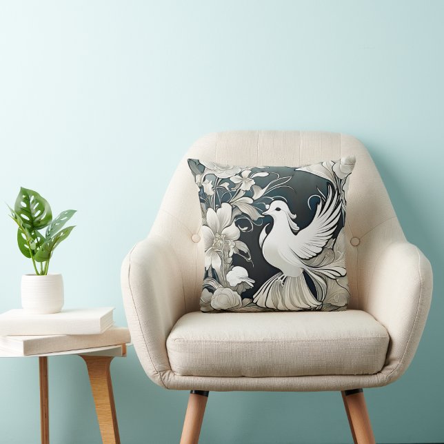 Coussin Élégance pulsante (Pulsating Elegance Throw Pillow
)