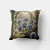 Coussin Élégance Rose Bleue – Accent floral romantique pou (Verso)