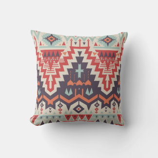 Coussin Élégance tribale : Impression ethnique géométrique