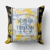 Coussin Élégant 18ème anniversaire de Mariage de porcelain (Recto)