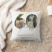 Coussin Élégant 60ème anniversaire de Mariage 2 photo (Couverture)
