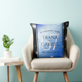 Coussin Élégant 67e anniversaire Mariage de Star Sapphire (Chaise)