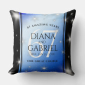 Coussin Élégant 67e anniversaire Mariage de Star Sapphire (Recto)