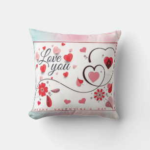 Coussin Élégant Aimez-vous pour la Saint-Valentin
