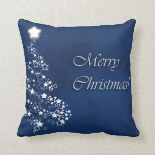 Coussin Élégant Arbres Étincelants de Noël