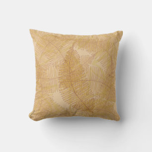 Coussin Élégant Arrière - plan de la feuille d'or