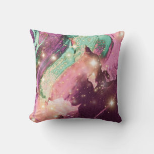 Coussin Élégant brillant couleur marron