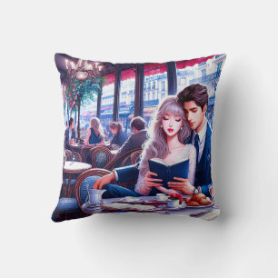 Coussin Elégant Café Parisien Date : Une escapade romantiq