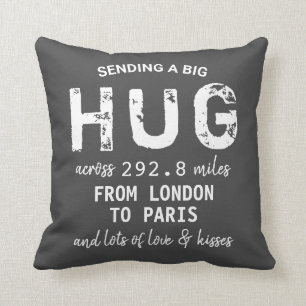 Coussin Élégant chic "Envoi d'un gros trou" personnalis
