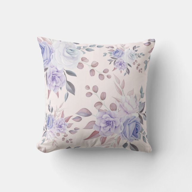 Coussin Élégant chic floral (Recto)
