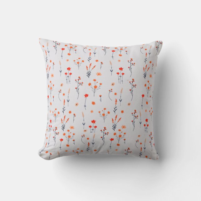 Coussin Élégant chic floral (Recto)