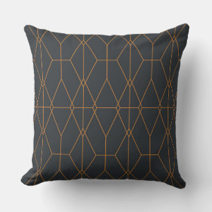 Coussin Elégant, chic, simple, luxueux art motif de ligne