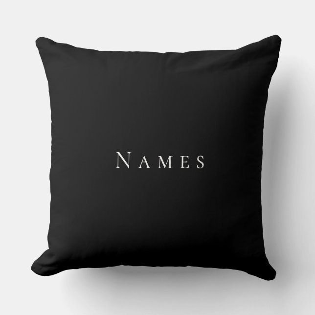 Coussin Elegant  chic stylish  trendy cool black and white (Recto)