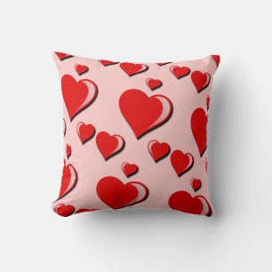 Coussin Elégant Coeurs d'Amour et la Saint-Valentin