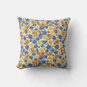 Coussin Élégant Coloré Élégant Romantique Floral Chic