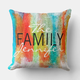 Coussin Élégant coloré moderne Arrière - plan de grain de