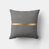 Coussin Élégant Cuir Argent (Verso)