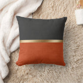 Coussin Élégant cuir rouge noir (Couverture)