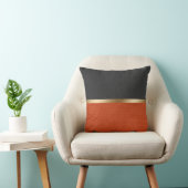Coussin Élégant cuir rouge noir (Chaise)