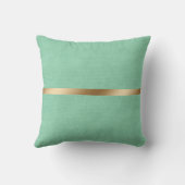 Coussin Élégant cuir vert (Verso)