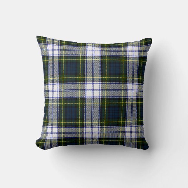 Coussin élégant de plaid de tartan de robe de (Recto)