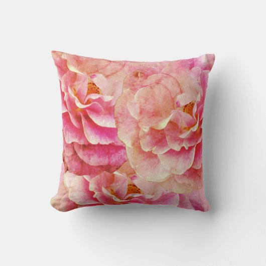 Coussin élégant de roses roses (Recto)