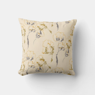 Coussin Élégant décor intérieur Doodle floral Art