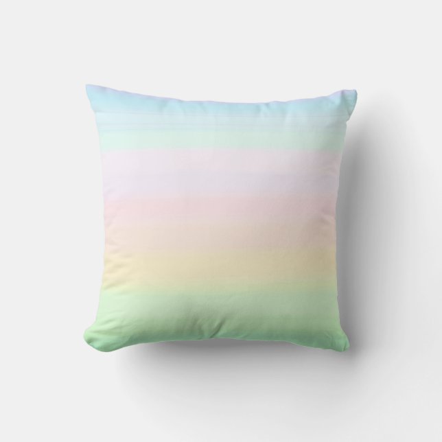 Coussin Élégant dégradé de couleurs pastel (Recto)