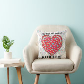 Coussin Élégant Design de Cœur Simple Modifiable (Chaise)