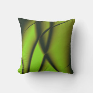Coussin Elégant Design Fractal Vert