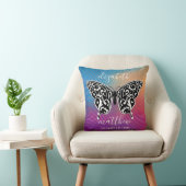 Coussin Élégant Éclat de Vie Papillon Conception d'oreille (Chaise)