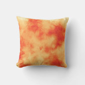 Coussin Elégant effet nuage Storm motif orange (Recto)