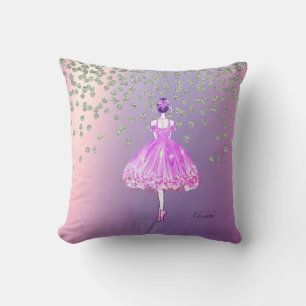 Coussin Élégant élégant Diamants brillants Ballerina