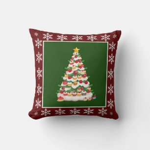 Coussin Élégant élégant sucré délicieux sapin de Noël