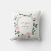 Coussin Elégant Eucalyptus Mariage sur mesure (Recto)