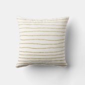 Coussin élégant faux or parties scintillant rayures motif (Verso)