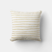 Coussin élégant faux or parties scintillant rayures motif (Recto)