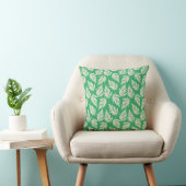 Coussin Élégant Fern Feuille Motif vert de mer (Chaise)