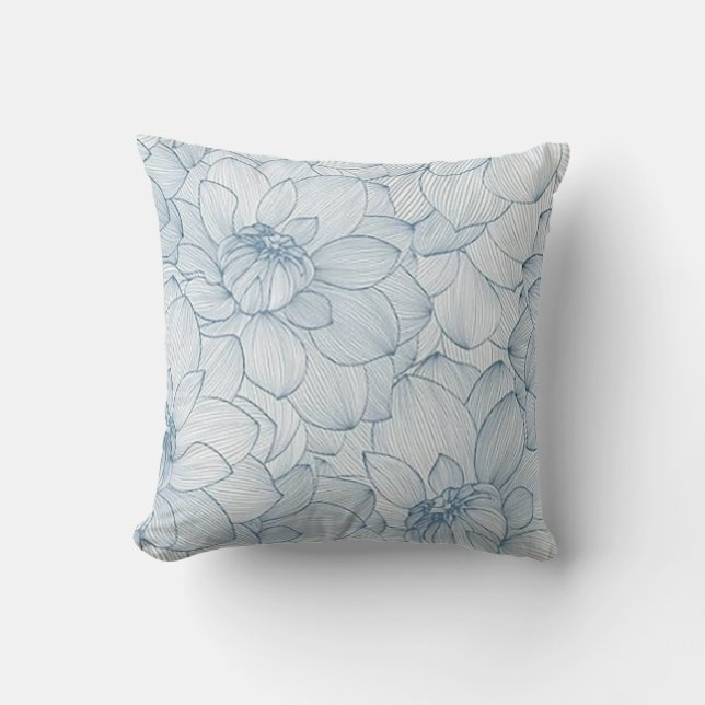 Coussin Élégant floral (Recto)