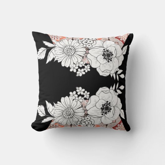 Coussin Élégant Floral (Recto)